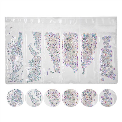 Nail Art Набор страз для ногтей, прозрачный 15846