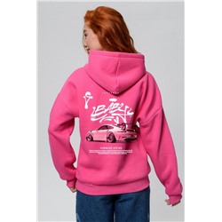 8560 толстовка женская (Розовый_порш)
