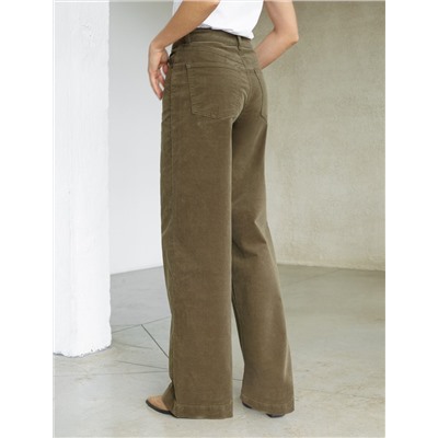 Брюки из эластичного микро-вельвета