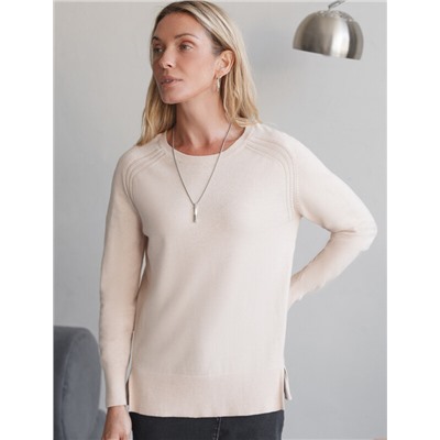 Джемпер тонкой вязки из хлопка с кашемиром