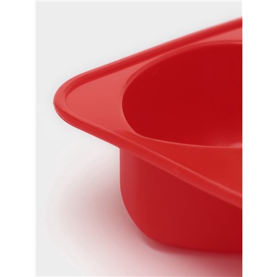 Форма для выпечки «Фигуры и сердце», 16×17 см, 4 ячейки (7×7 см), силикон, МИКС