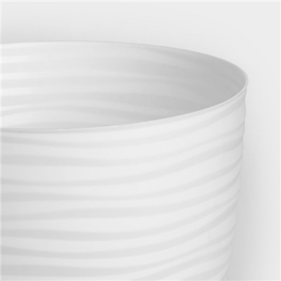 Горшок для цветов с поддоном «Дюна», 5.5 л, пластиковый, белый