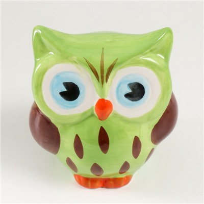 Копилка для денег «Филин арбузик», керамика, 10.6×9.5×11.8 см