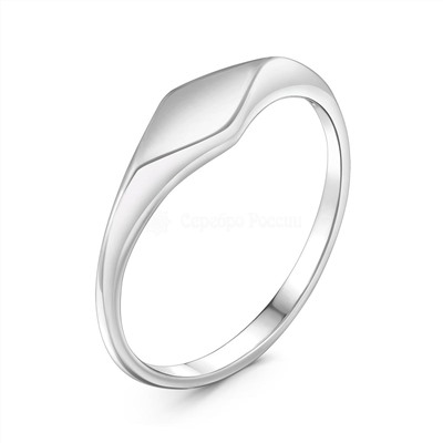 Кольцо из серебра родированное 925 пробы 10-2001