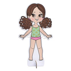 Магнитная игра. Одень куклу. Модница Злата