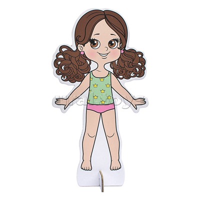 Магнитная игра. Одень куклу. Модница Злата