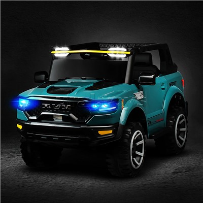 Электромобиль детский "Крутой внедорожник" (цвет ультрамарин)