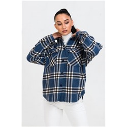 Джемпер 62017 (Клетка синяя)