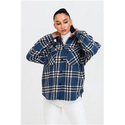 Джемпер 62017 (Клетка синяя)