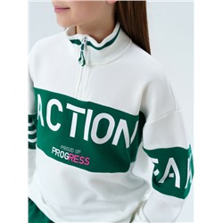 Комплект трикотажный для девочек: толстовка, брюки