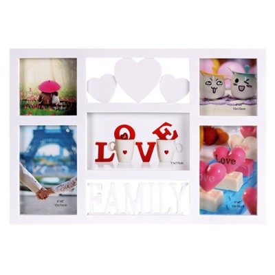 Фоторамка коллаж Семья 27х39 см / M1803FA /уп 36/ 5 фото