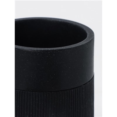 Набор аксессуаров для ванной комнаты SAVANNA, 3 предмета, дозатор, стакан, мыльница, чёрный