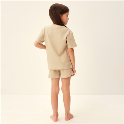 Пижама детская SL HOME, размер 38 (146-152 см), бежевая