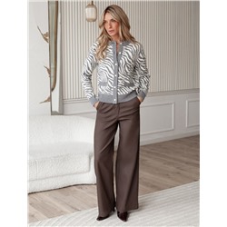 Жакет жаккардовой вязки с кашемиром