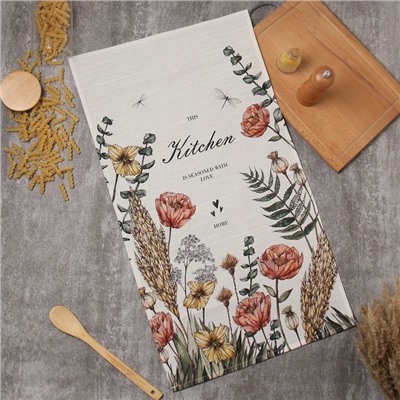 Полотенце «Этель» Kitchen collection, 40×73 см, 100% хлопок, саржа 190 г/м²