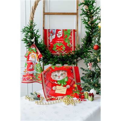 Полотенце кухонное Новогодние открытки НАТАЛИ, 927161