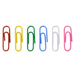 Скрепки канцелярские 25мм/100шт винил.покрытие SC25-100K inФОРМАТ