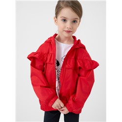 Куртка текстильная с полиуретановым покрытием для девочек (ветровка)
