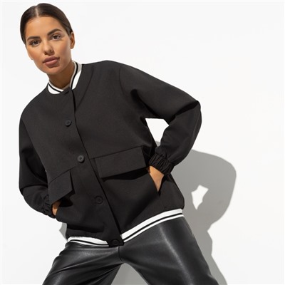 Бомбер с карманами, Бунтарка (black)