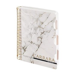 Записная книжка на спирали А5 200л c разделителями "CARRARA" 3-820/01 Bruno Visconti