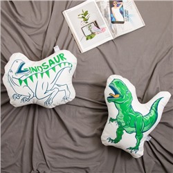 Подушка декоративная Этель «Динозавр», 44×44 см, велюр