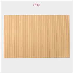 Коврик для ванной и туалета Доляна, 65×100 см, бежевый