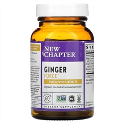New Chapter, Ginger Force, 60 Vegetarian Capsules