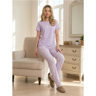 Пижама футболка и брюки М325293Псб