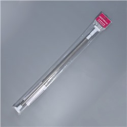 Карниз для ванной Доляна, телескопический, d=3.5 см, 90-160 см, усиленный, серый