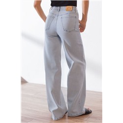 Джинсы трубы из эластичного денима VILATTE, 1230658