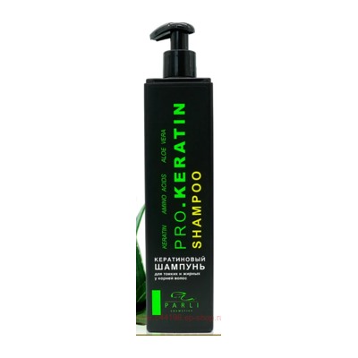 PARLI Cosmetics Шампунь восстанавление для поврежденных волос Pro.Keratin 400ml