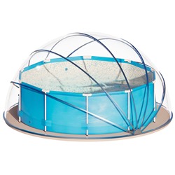 Купол-тент для бассейна, d=360 см, h=190 см, синий