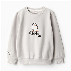 Свитшот детский, цвет серый, рост 104 см