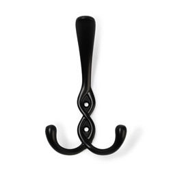Крючок мебельный CAPPIO PIGTAIL, трехрожковый, цвет черный