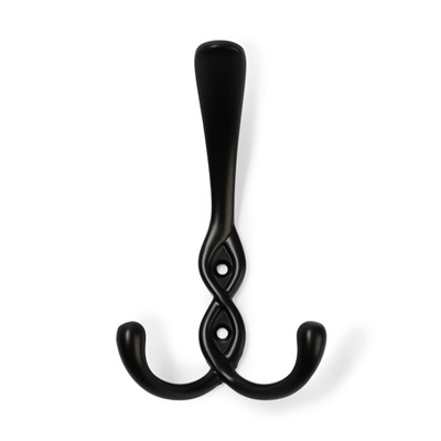 Крючок мебельный CAPPIO PIGTAIL, трехрожковый, цвет черный