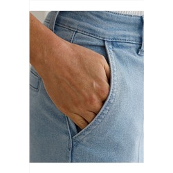 Прямые джинсы трубы со стрелками из эластичного денима VILATTE, 1230656