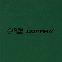 Блинница новогодняя Доляна «Приближение чуда», d=23 см, керамика, цвет белый