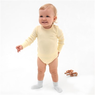 Комплект боди детских MINAKU: Basic Line BABY, рост 86-92 см, цвет молочный, кремовый