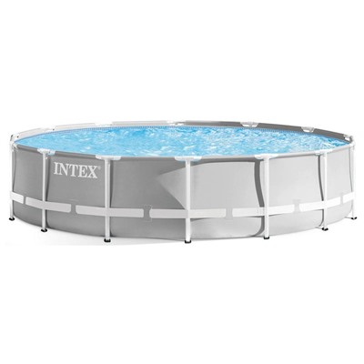 Бассейн каркасный INTEX Prism Frame 26720NP, 427×107 см, фильтр-насос, лестница, тент, подстилка, круглый