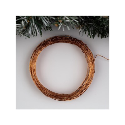 Гирлянда «Нить» 20 м роса, IP20, медная нить, 200 LED, свечение мульти, 12 В