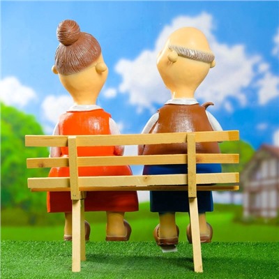 Садовая фигура из полистоуна «Бабка с дедкой», 54×48×22 см