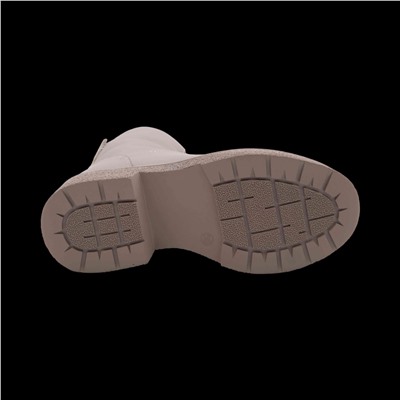 Ботинки из натуральной кожи на меху РА19-2 бежевые