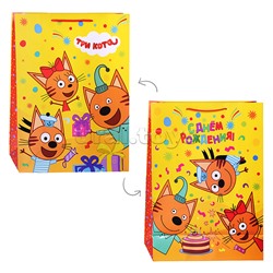 Пакет подарочный глянцевый "Три Кота" А xl,