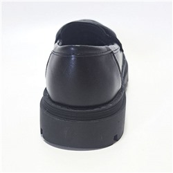 948410/12-01 черн Туфли закрытые для девочек (30-35)/8