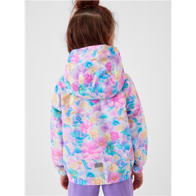 Куртка текстильная с полиуретановым покрытием для девочек (ветровка)