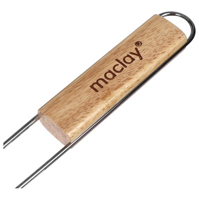 Решётка - гриль для рыбы maclay, 30x12 см, хромированная сталь, для мангала