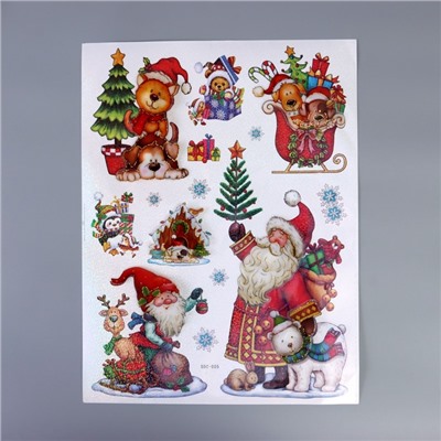 Наклейка интерьерная «Друзья в Новый год», 55×35 см