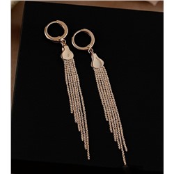 Серьги висячие, коллекция "Xuping" покрытие позолота, арт.001.854