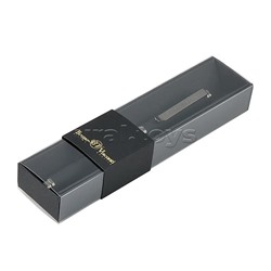 Ручка в футляре "Venezia Pragmatico" 1,0 мм, синяя (черный корпус, черная коробка)