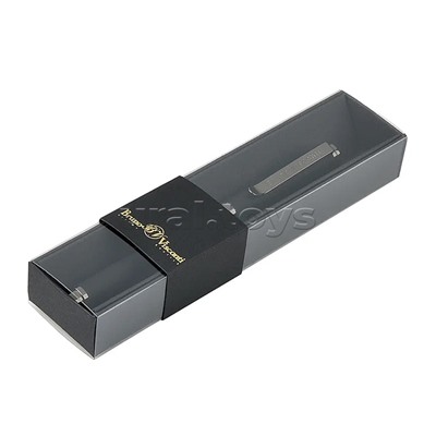 Ручка в футляре "Venezia Pragmatico" 1,0 мм, синяя (черный корпус, черная коробка)